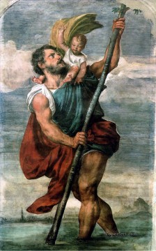 San Cristóbal Tiziano Tiziano Pinturas al óleo